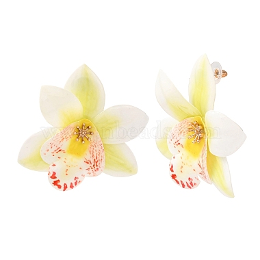 布の花のスタッドイヤリング(FS-WG643B1-06)-1