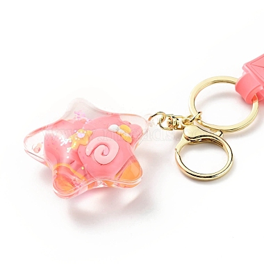 Star & Candy & Bear & Spuare Acrylic Pendant Keychain(KEYC-G050-01LG)-4