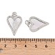 Brass Micro Pave Clear Cubic Zirconia Pendants(KK-A207-03P)-3