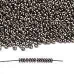 TOHO 11/0 Demi Round Beads, Japanese Seed Beads, Nickel Plating, (711) Tarnished Silver Metallic, 2.2x0.9mm, Hole: 0.8mm, about 78000pcs/pound(450g)(SEED-DR11-0711)