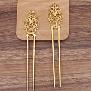 Alloy Hair Sticks, Long-Lasting Plated, Hair Accessories for Woman, Golden, 165x30mm(OHAR-PW0006-20A)