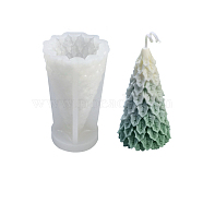 DIY Silicone 3D Candle Molds, for Scented Candle Making, Christmas Tree, 6x10.8cm(TREE-PW0001-43D)