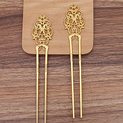 Alloy Hair Sticks, Long-Lasting Plated, Hair Accessories for Woman, Golden, 165x30mm(OHAR-PW0006-20A)