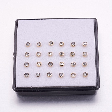 316L Surgical Stainless Steel Nose Studs Nose Piercing Jewelry(AJEW-P063-03-3mm)-2