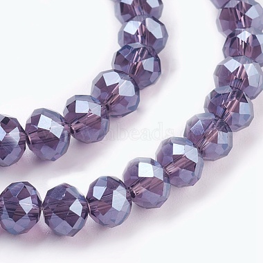 Chapelets de perles en verre galvanoplastique(X-GLAA-K027-PL-A05)-3