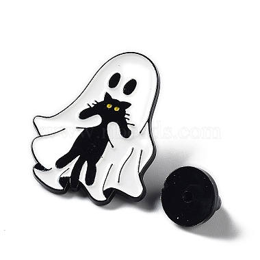 Брошь-призрак с эмалью из сплава черной кошки(JEWB-E034-02EB-03)-3
