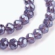 Chapelets de perles en verre galvanoplastique(X-GLAA-K027-PL-A05)-3