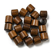 Sandalwood Beads, Barrel, Undyed, Saddle Brown, 8x8mm, Hole: 1.8mm, about 1370pcs/500g(WOOD-K007-04A-04)