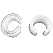 DIY Silicone Bangle Molds, Resin Casting Molds, For UV Resin, Epoxy Resin Jewelry Making, White, 88x35mm(PW-WG91950-01)