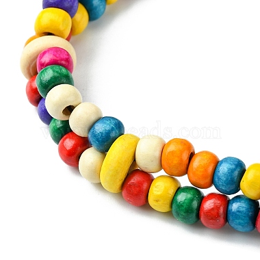Colorful Dyed Natural Coconut Beaded Bib Necklaces(NJEW-A007-03A)-4