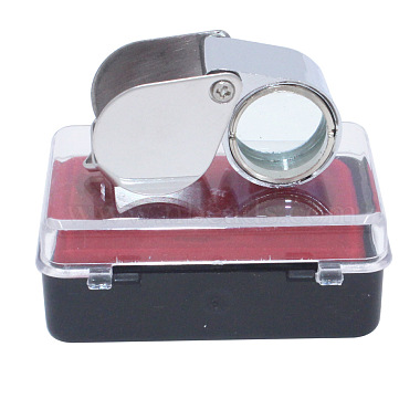 Stainless Steel Folding Jewelry Loupe(TOOL-L010-005)-4