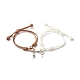 Bracelets réglables en corde de polyester ciré coréen(X1-BJEW-TA00001)-1