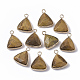 Natural Tiger Eye Pendants(G-S359-029C)-1