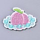 Peach with Flower Appliques(DIY-S041-048)-1