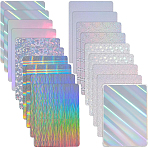 18Pcs 9 Styles Rectangle Laser Paper Card, Silver, 172x123x0.3mm, 2pcs/style(DIY-OC0013-38)
