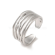 201 Stainless Steel Finger Rings, Stainless Steel Color, US Size 7 1/4(17.5mm)(RJEW-H223-03P-03)