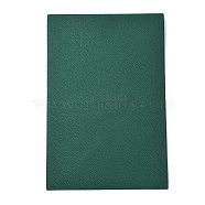 Lichee Pattern Double-Faced Imitation Leather Fabric, for DIY Earrings Making, Dark Green, 20x30cm(DIY-WH0171-45C)