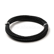 Aluminum Wire, Twisted Round, Black, 1.6mm, about 16.40 Feet(5m)/Roll(ALUM-A004-02E)