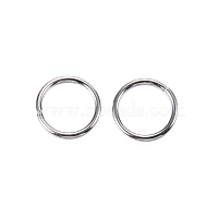 304 Stainless Steel Open Jump Rings, Stainless Steel Color, 20 Gauge, 7x0.8mm, Inner Diameter: 5.4mm, about 142pcs/10g