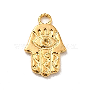 Real 18K Gold Plated Palm 304 Stainless Steel Pendants