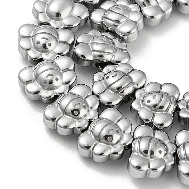 Electroplated Synthetic Non-magnetic Hematite Beads Strands(G-Z032-D02-05F)-3