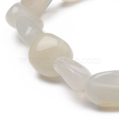 Natural White Moonstone Stretch Beaded Bracelets(BJEW-K213-C02)-3