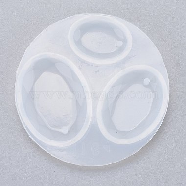 Moule ovale pendentif en silicone(DIY-F060-01)-2
