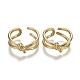 Adjustable Brass Cuff Rings(RJEW-Z001-02G)-1
