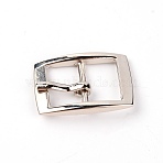 Alloy with Iron Slider Buckles, Adjustable Buckle Fasteners, Rectangle, for Strap Leathercraft Bag Belt, Platinum, 3x2.2x0.5cm, Inner Diameter: 1.6x0.95cm, Pin: 1.75x0.3cm(FIND-WH0072-90A-P)