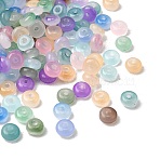 Baking Paint Imitation Jade Glass Beads, Rondelle, Mixed Color, 6~6.5x3.5mm, Hole: 1.2~1.4mm, about 5000pcs/1000g(DGLA-C005-A01-3x6mm-01)