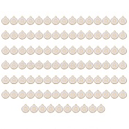 Golden Plated Enamel Alloy Charms, Enamelled Sequins, Flat Round, White, Letter.Q, 14x12x2mm, Hole: 1.5mm, 100pcs/Box(ENAM-SZ0001-26A-Q)