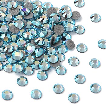 Preciosa&reg Crystal Hotfix Flatback Stones, Czech Crystal, Round(438 11 612 Chaton Rose VIVA 12 &reg), 60010 200 Aqua Bohemica AB, SS8(2.3~2.5mm)