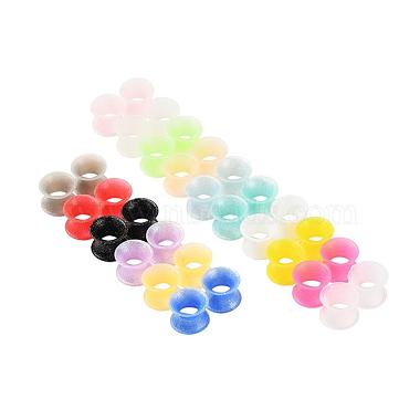 32pcs 16 colores de silicona brillo medidores de oído finos túneles de carne tapones(FIND-YW0001-19B)-7