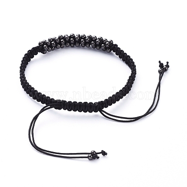 Unisex Adjustable Nylon Thread Braided Bead Bracelets(BJEW-JB05137-04)-3