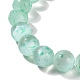 Bracelet extensible en perles rondes en sélénite naturelle teinte pour femmes(BJEW-G697-02A)-4