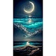 Fancy Night Sky Moon Ocean Scenery DIY Diamond Painting Kit(PW-WG27488-01)-1