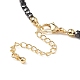 Natural Black Spinel Cube Beaded Necklace for Women(NJEW-JN04111-04)-5
