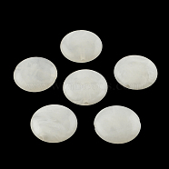 Flat Round Imitation Gemstone Acrylic Beads, White, 22x8.5mm, Hole: 2mm, about 190pcs/500g(OACR-R051-26)