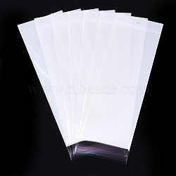 Pearl Film Cellophane Bags, OPP Material, Self-Adhesive Sealing, with Hang Hole, Rectangle, White, 26~27x15cm, Unilateral Thickness: 0.045mm, Inner Measure: 21~22.5x15cm(OPC-S019-07I)