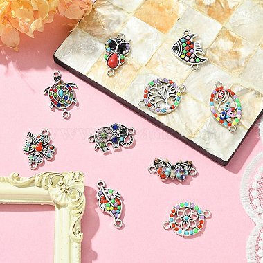10Pcs 10 Styles Alloy Connector Charms(FIND-YW0004-21)-6