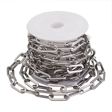 304 Stainless Steel Paperclip Chains(CHS-YS0001-01P)-3