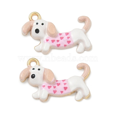 Spray Painted Alloy Enamel Pendants(ENAM-K076-41G-03)-1