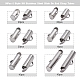 90Pcs 6 Style 304 Stainless Steel Slide On End Clasp Tubes(STAS-YW0001-20)-2
