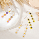3 Pairs 3 Colors Enamel Daisy Flower Dangle Earrings(EJEW-AN0001-41)-7