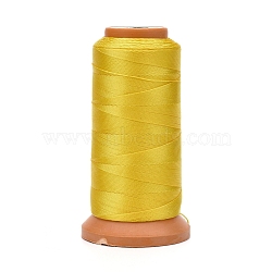 Polyester Threads, for Jewelry Making, Gold, 0.12mm, about 1640.41 yards(1500m)/roll(NWIR-G018-A-05)