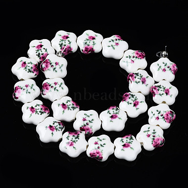 Handmade Porcelain Ceramic Beads Strands(PORC-S502-036J)-2