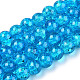 Spray Painted Crackle Transparent Glass Beads Strands(CCG-Q001-8mm-06-A)-1