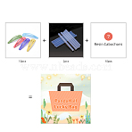 Pandahall Lucky Bag, 10pcs Iron Snap Hair Clips & 10pcs Resine Cabochon & 2 pcs Hot Melt Plastic Glue Sticks, Mixed Color, 10~105mm(DIY-LUCKYBAY-72)