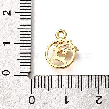 Brass Micro Pave Cubic Zirconia Pendants(KK-K294-05G)-3