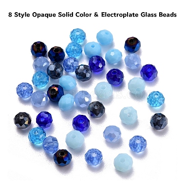 8 Style Opaque Solid Color & Electroplate Glass Beads(EGLA-YW0001-19A)-3